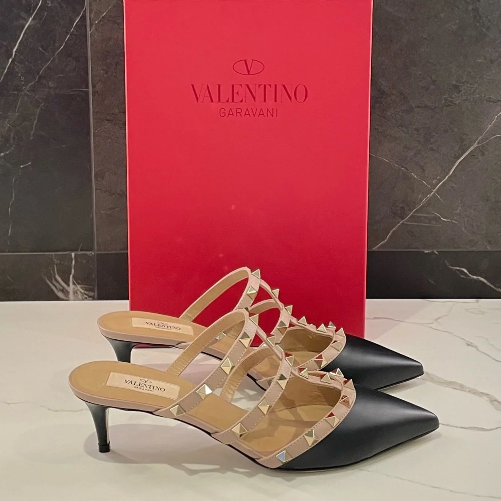 Valentino Rockstud Mules - Picture 3 of 8